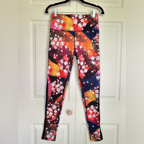 Free People Movement Liza colorfull leggings size small - Picture 1 of 10